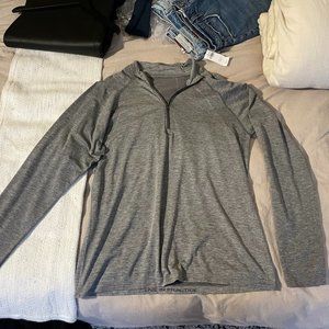 Lululemon Metal Vent Tech 1/4 Zip Pullover Long Sleeve Shirt Gray X-Large XL